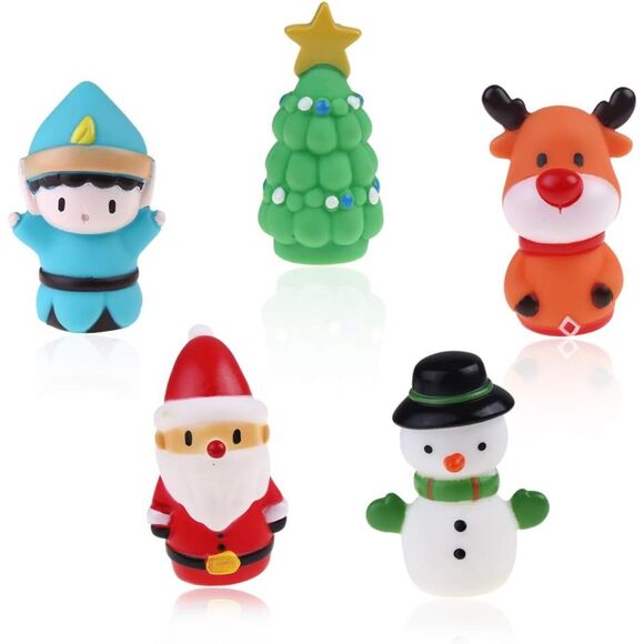 5 Pcs Christmas Finger Toys For Kids Elk Santa Claus Snowman Christmas Tree - Picture 4 of 5